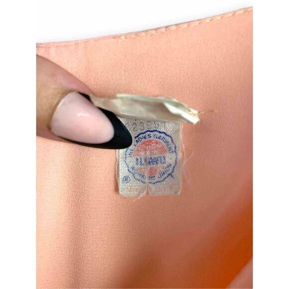 Late 70’s Early 80’s Midi Chiffon Flutter Dress - Picture 3 of 11